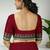 Jarosite olive green & dusty indigo blue chettinad cotton saree with running blouse