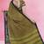Rich dark red & jade green chettinad cotton saree with running blouse