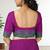 Dark orchid purple & teal jade green chettinad cotton saree with running blouse