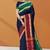 Navy blue midnight tone & blood red jewel tone chettinad cotton saree with running blouse