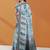 Powder blue & dusty mauve kovai cotton saree with running blouse