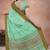 Mint green & antique gold kovai cotton saree with running blouse