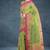 Pistachio green & rose pink kovai cotton saree with running blouse