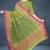Pistachio green & rose pink kovai cotton saree with running blouse