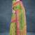 Pistachio green & rose pink kovai cotton saree with running blouse