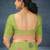 Pistachio green & rose pink kovai cotton saree with running blouse