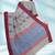 Pearl grey & rosewood pink kovai cotton saree with running blouse