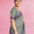 Stone grey chettinad cotton saree with running blouse