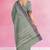 Stone grey chettinad cotton saree with running blouse