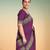 Dark orchid & midnight navy blue chettinad cotton saree with running blouse