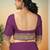 Dark orchid & midnight navy blue chettinad cotton saree with running blouse
