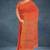 Coquelicot orange & burnished tangerine kovai cotton saree with running blouse