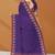 Electric indigo & raspberry magenta chettinad cotton saree with running blouse