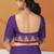 Electric indigo & raspberry magenta chettinad cotton saree with running blouse