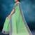 Pale/mint green chettinad cotton saree with running blouse