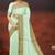 Honeydew green & sand beige kovai cotton saree with running blouse