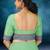 Pale/mint green chettinad cotton saree with running blouse
