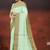 Honeydew green & sand beige kovai cotton saree with running blouse