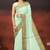 Honeydew green & sand beige kovai cotton saree with running blouse