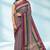 Dusty mauve & magenta pink chettinad cotton saree with running blouse