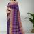 Royal violet & ash taupe chettinad cotton saree with running blouse
