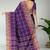 Royal violet & ash taupe chettinad cotton saree with running blouse