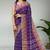 Royal violet & ash taupe chettinad cotton saree with running blouse
