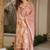 Light-peach printed cotton salwar suit