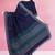 Midnight navy blue & steel grey kovai cotton saree with running blouse