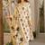 Off white printed cotton salwar suit