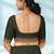 Dark olive green & antique gold kovai cotton saree with running blouse