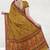 Mustard gold & coral rose kovai cotton saree with running blouse