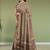 Brown walnut mist & blackwood chettinad cotton saree with running blouse