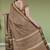 Brown walnut mist & blackwood chettinad cotton saree with running blouse