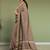 Brown walnut mist & blackwood chettinad cotton saree with running blouse