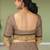 Brown walnut mist & blackwood chettinad cotton saree with running blouse