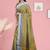 Olive green moss & royal blue sapphire chettinad cotton saree with running blouse