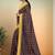 Oxford navy blue & antique marigold yellow chettinad cotton saree with running blouse