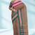 Rose taupe & royal magenta chettinad cotton saree with running blouse