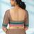 Rose taupe & royal magenta chettinad cotton saree with running blouse