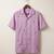 Lavender embroidered linen shirt
