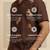 Coffee brown embroidered cotton shirt