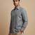 Slate grey solid cotton shirt