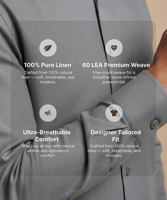 Slate grey solid cotton shirt 4
