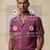 Burgundy solid linen shirt