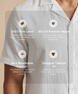 Ivory white solid cotton shirt 4