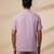 Lilac solid linen shirt
