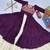 NAVRATRI WEAR PURPLE COLOR COTTON LONG FLARED GAMATHI & MIRROR WORK LEHENGA CHOLI FREE SIZE FULL STITCHED.