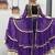 NAVRATRI WEAR PURPLE COLOR FAUX GEORGETTE GAMATHI & MIRROR WORK SHRUG & CHOLI FREE SIZE FULL STITCHED.