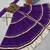 NAVRATRI WEAR PURPLE COLOR FAUX GEORGETTE GAMATHI & MIRROR WORK SHRUG & CHOLI FREE SIZE FULL STITCHED.